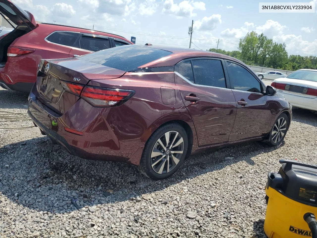 2020 Nissan Sentra Sv VIN: 3N1AB8CVXLY233904 Lot: 66941724