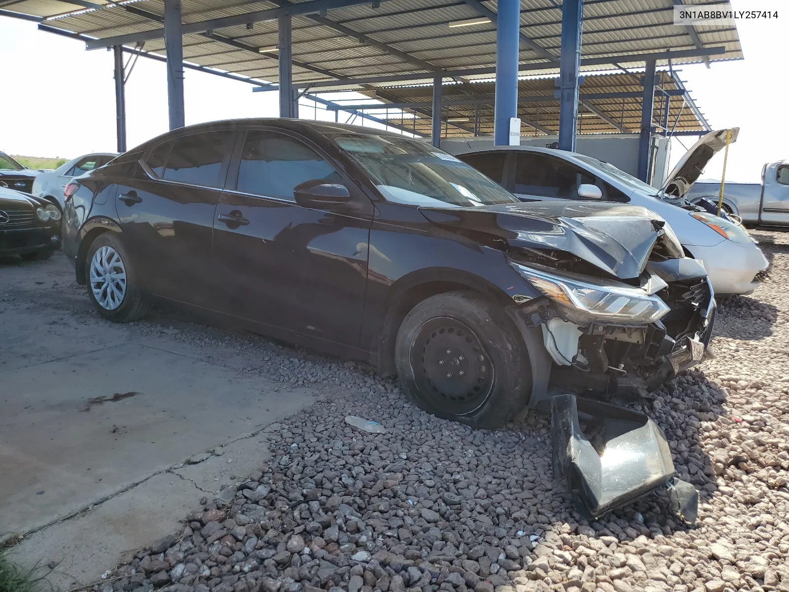 2020 Nissan Sentra S VIN: 3N1AB8BV1LY257414 Lot: 67408684