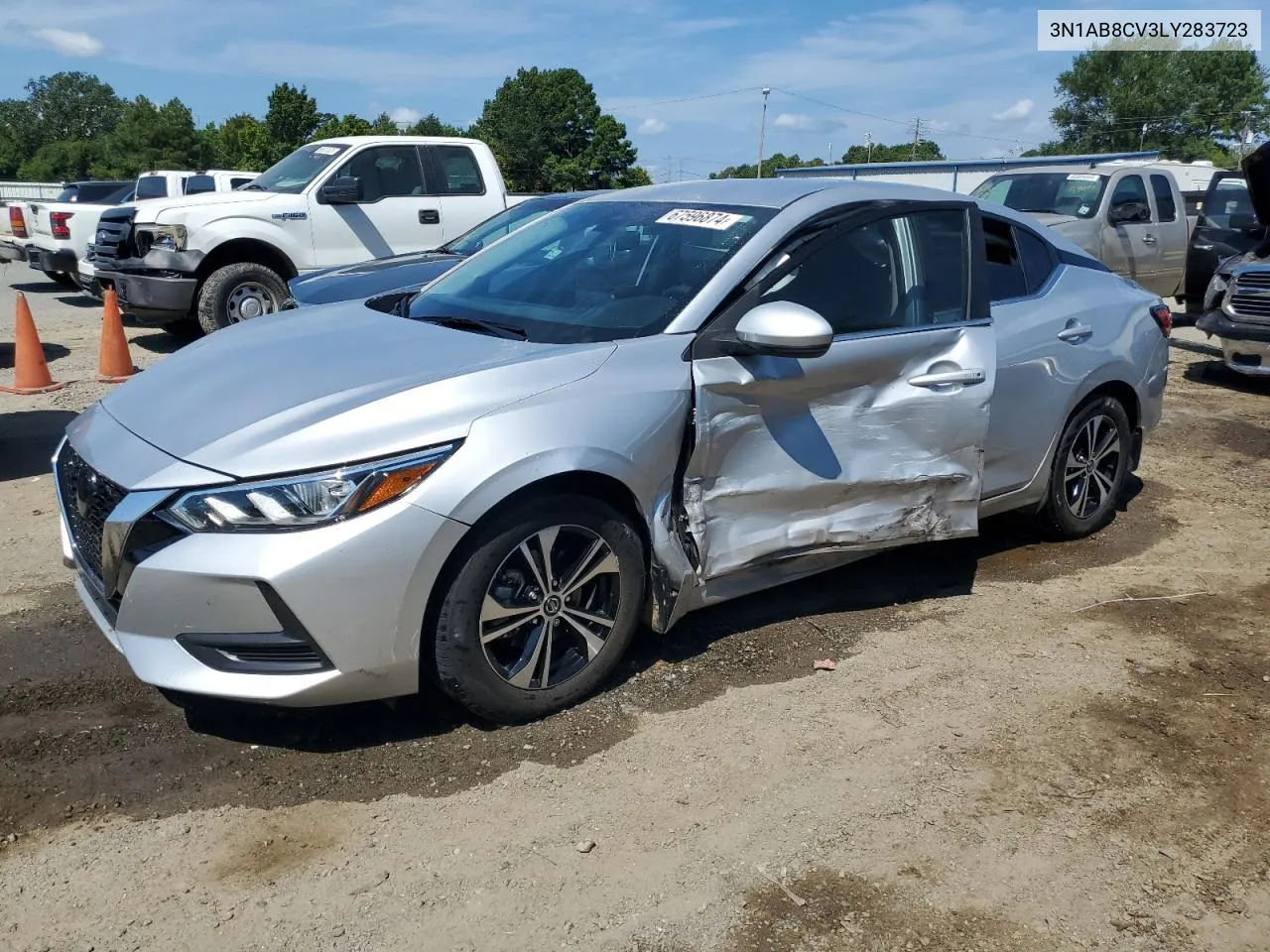 3N1AB8CV3LY283723 2020 Nissan Sentra Sv