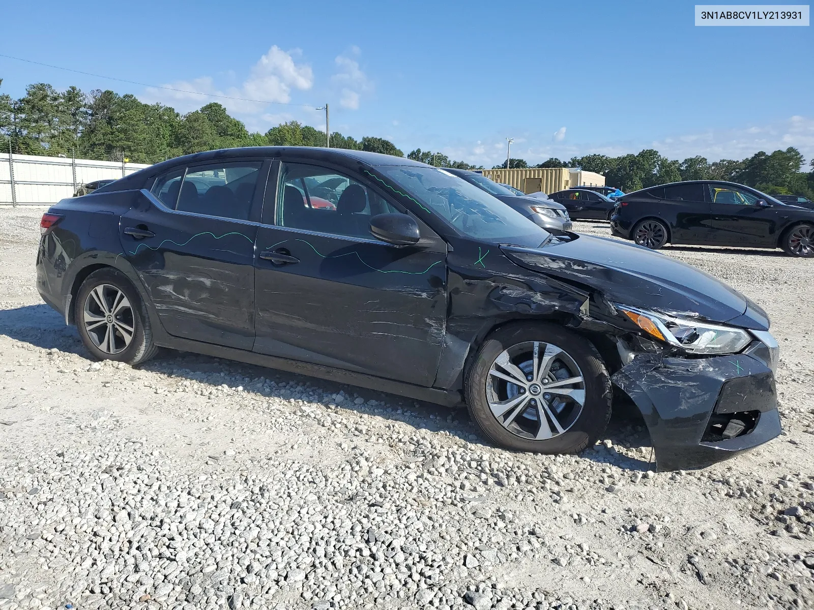 2020 Nissan Sentra Sv VIN: 3N1AB8CV1LY213931 Lot: 67855924