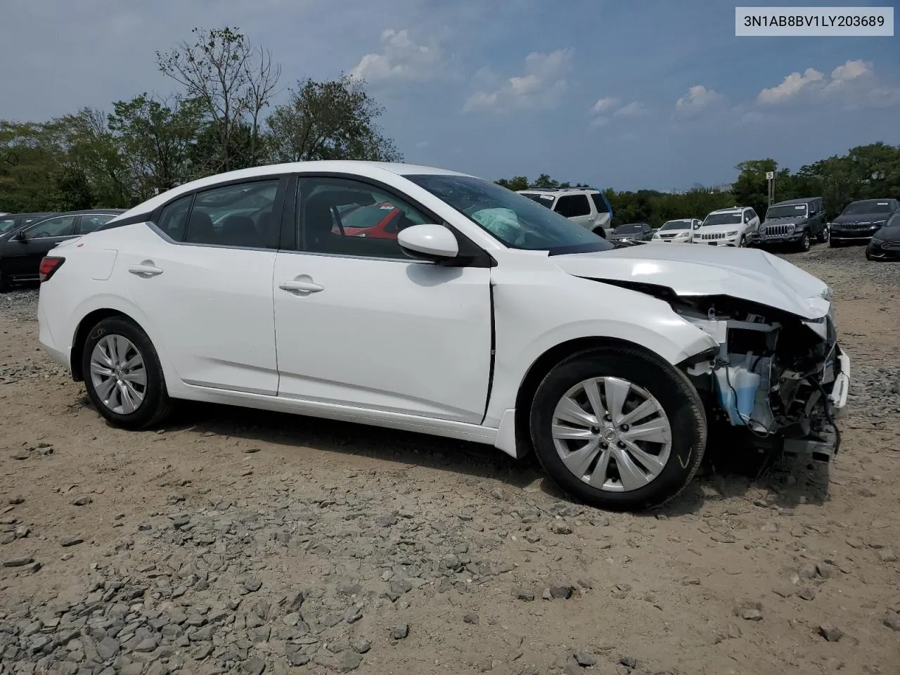 3N1AB8BV1LY203689 2020 Nissan Sentra S