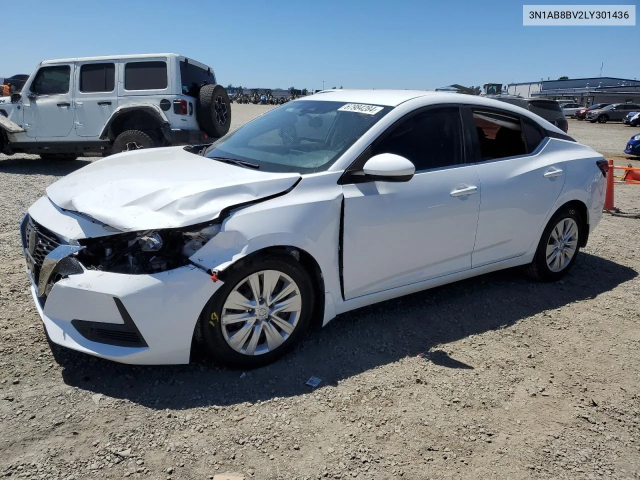 3N1AB8BV2LY301436 2020 Nissan Sentra S