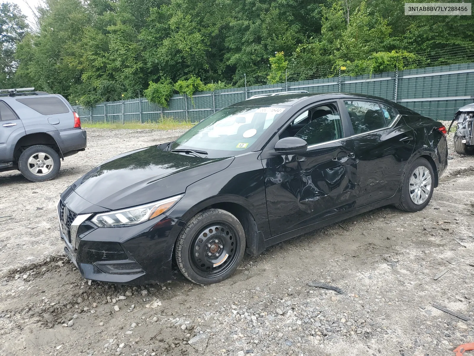 2020 Nissan Sentra S VIN: 3N1AB8BV7LY288456 Lot: 68011644