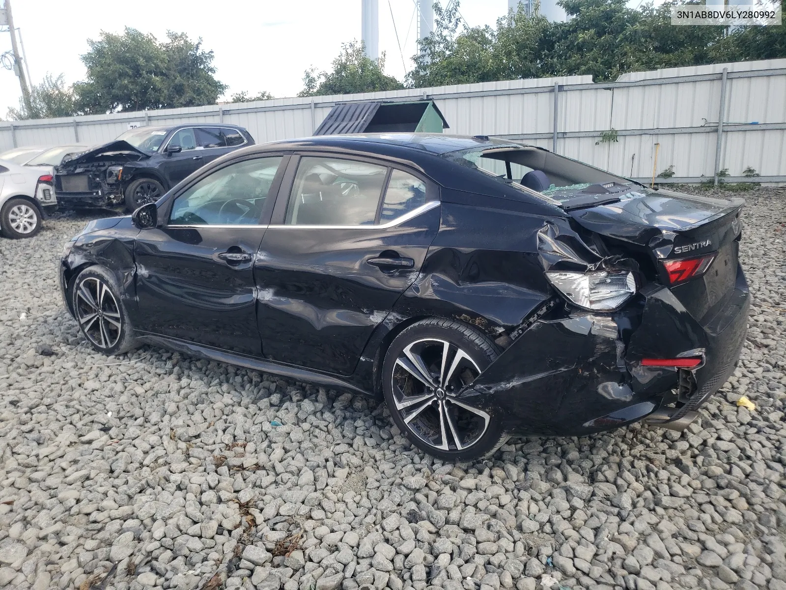 2020 Nissan Sentra Sr VIN: 3N1AB8DV6LY280992 Lot: 68355004