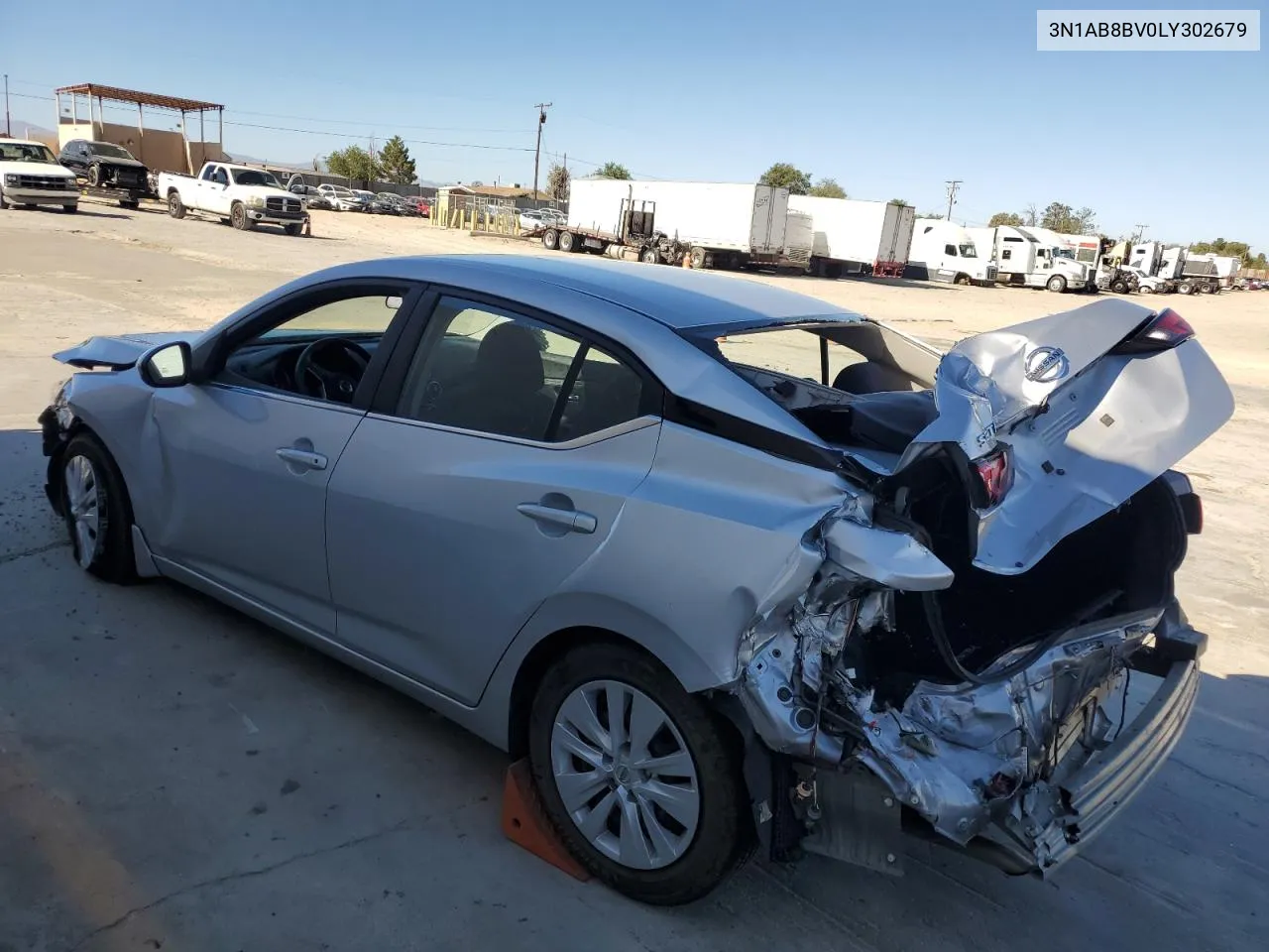 2020 Nissan Sentra S VIN: 3N1AB8BV0LY302679 Lot: 68374834