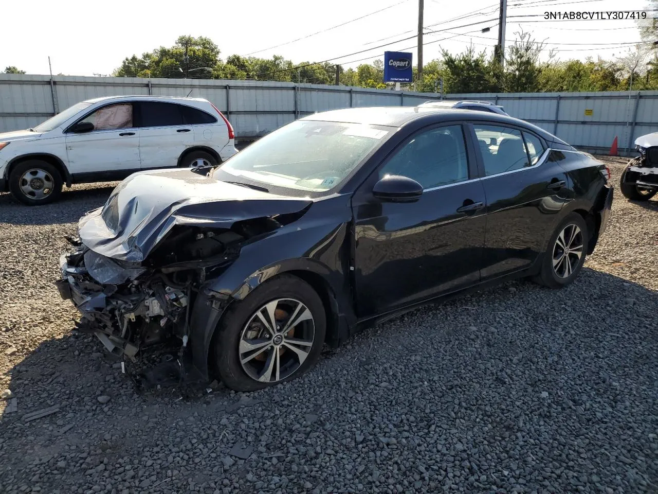 3N1AB8CV1LY307419 2020 Nissan Sentra Sv