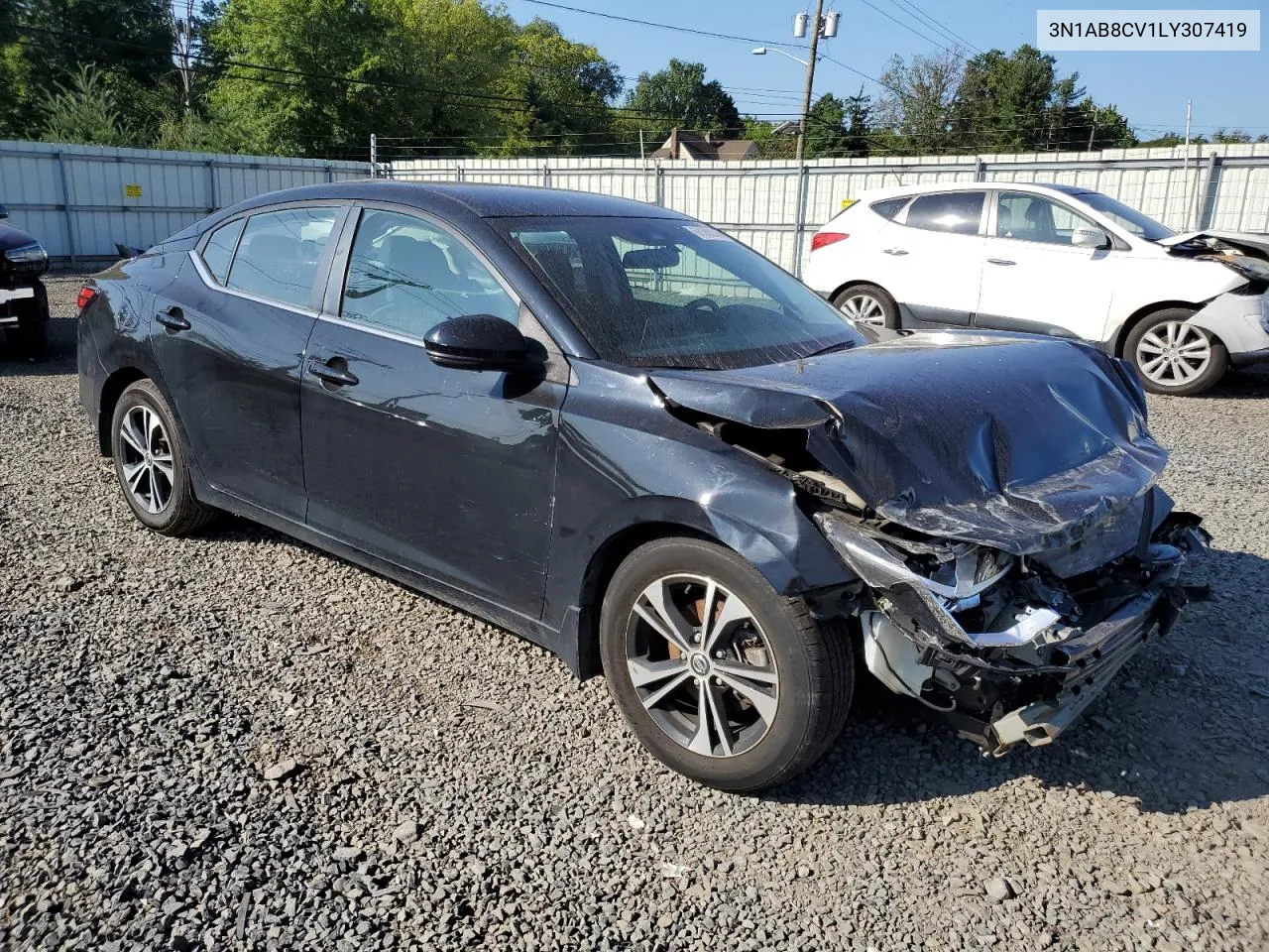 2020 Nissan Sentra Sv VIN: 3N1AB8CV1LY307419 Lot: 68386144