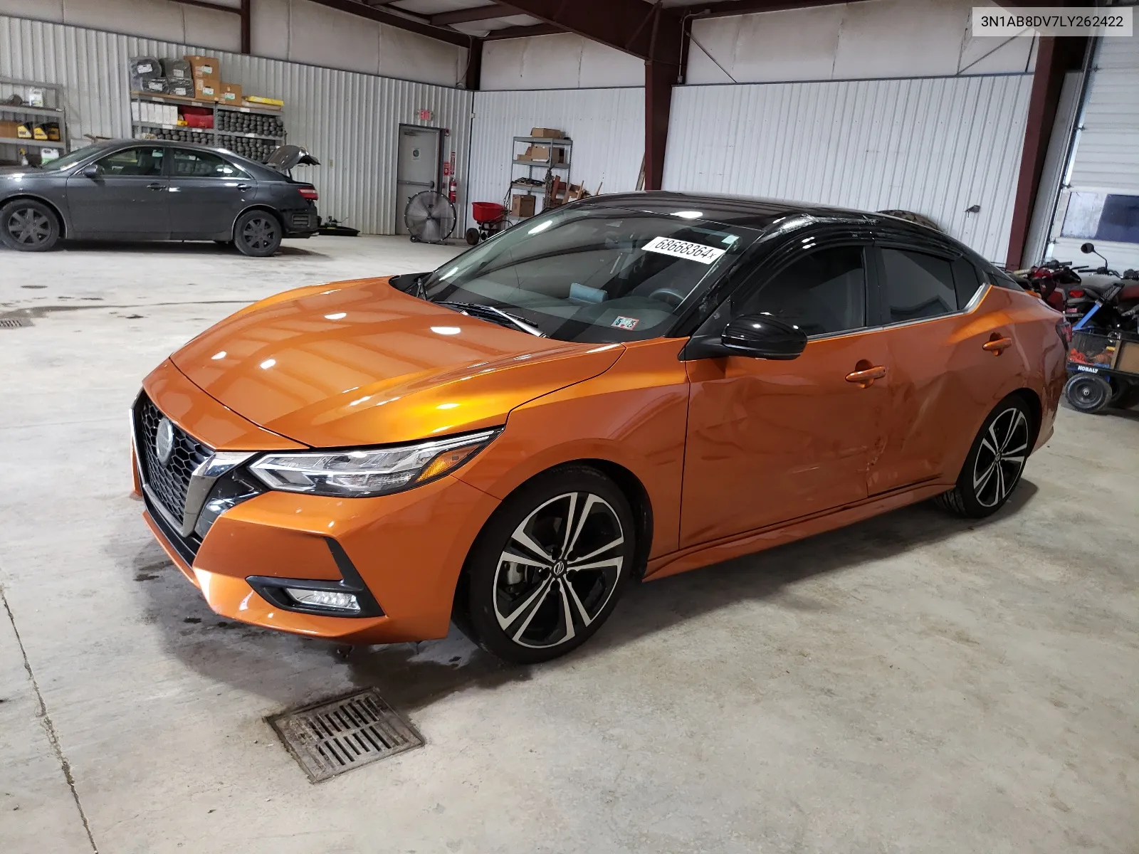 2020 Nissan Sentra Sr VIN: 3N1AB8DV7LY262422 Lot: 68668364