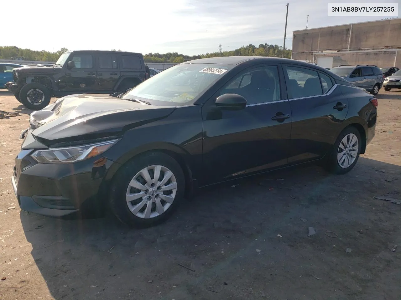 2020 Nissan Sentra S VIN: 3N1AB8BV7LY257255 Lot: 68895214