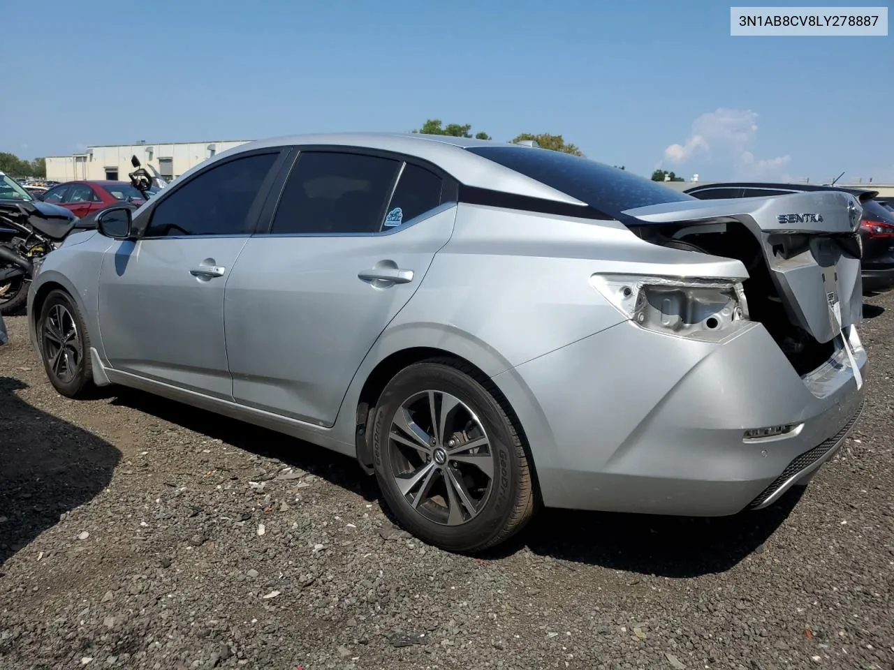 2020 Nissan Sentra Sv VIN: 3N1AB8CV8LY278887 Lot: 68907464