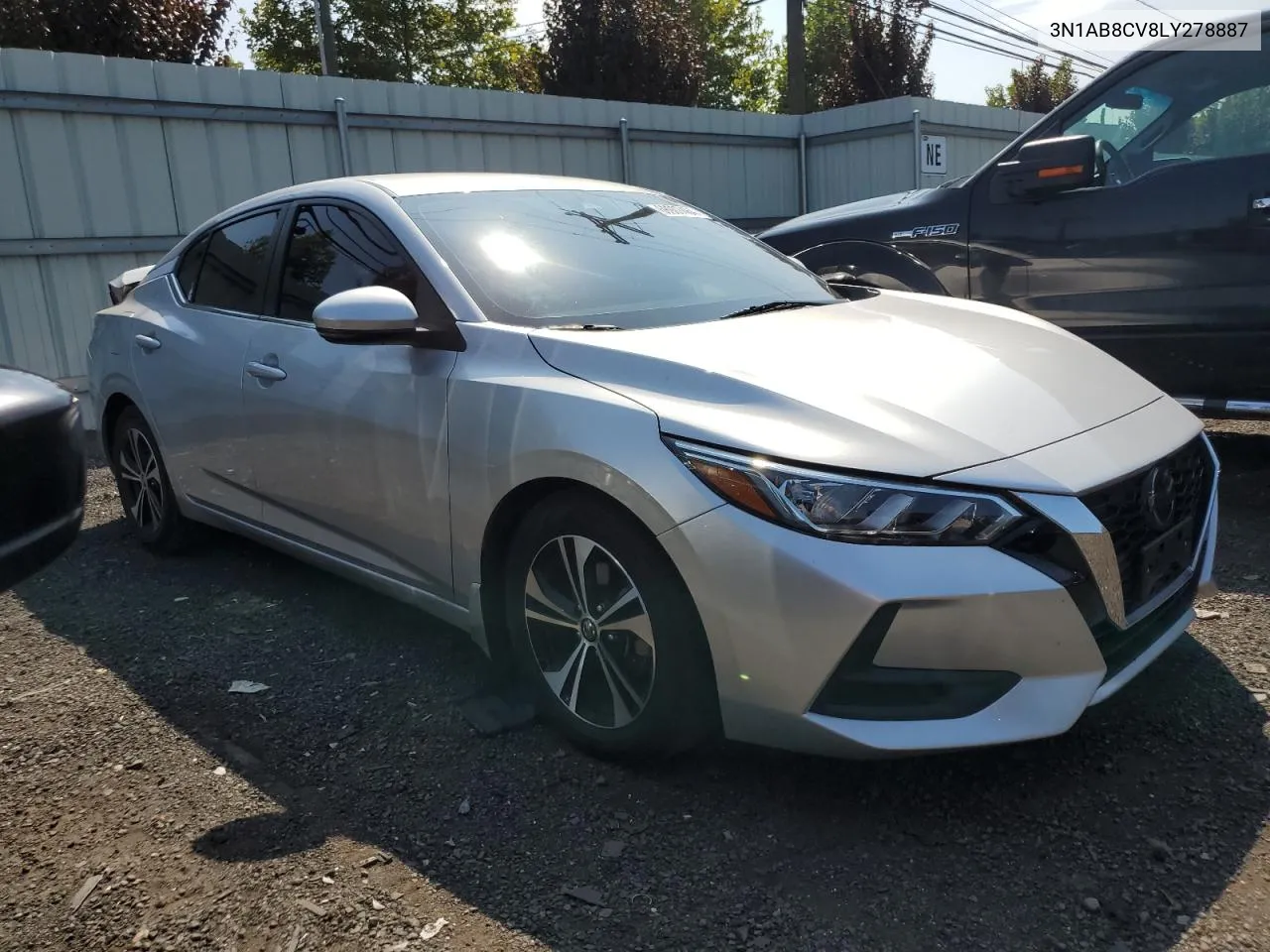 2020 Nissan Sentra Sv VIN: 3N1AB8CV8LY278887 Lot: 68907464