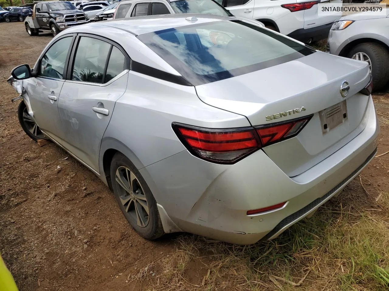 2020 Nissan Sentra Sv VIN: 3N1AB8CV0LY294579 Lot: 69096384