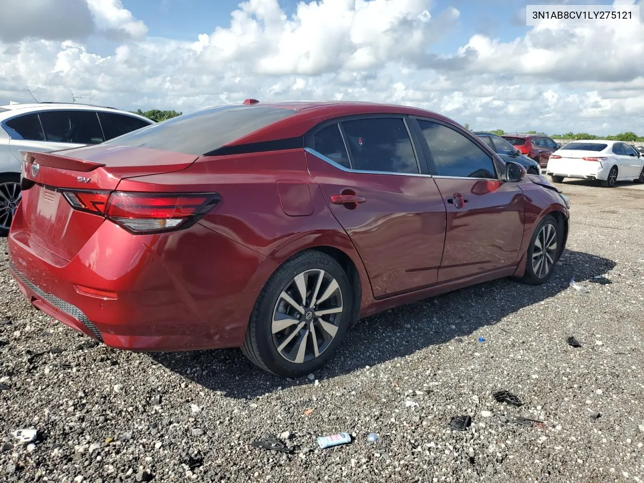 2020 Nissan Sentra Sv VIN: 3N1AB8CV1LY275121 Lot: 69224964