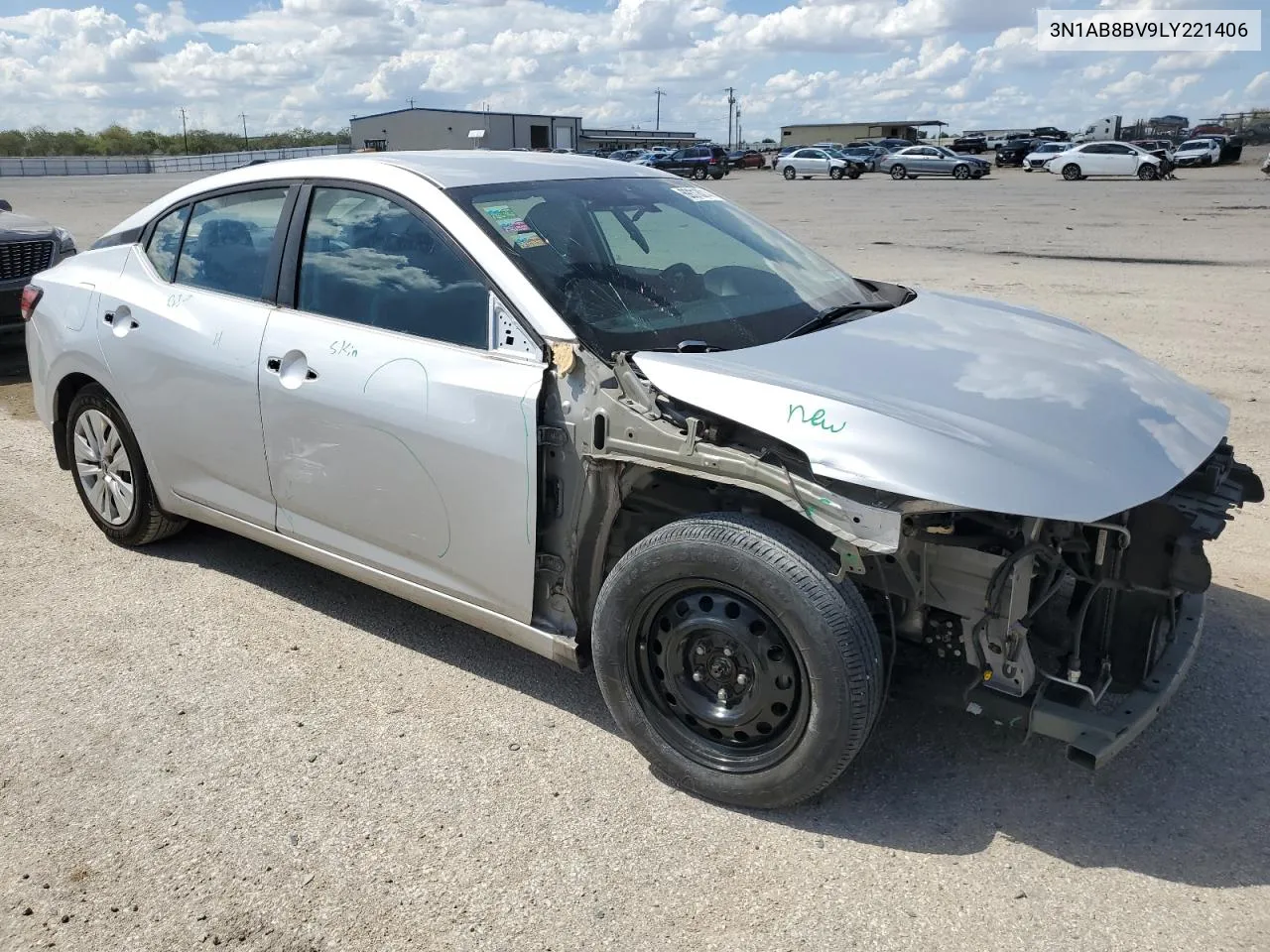 2020 Nissan Sentra S VIN: 3N1AB8BV9LY221406 Lot: 69318014