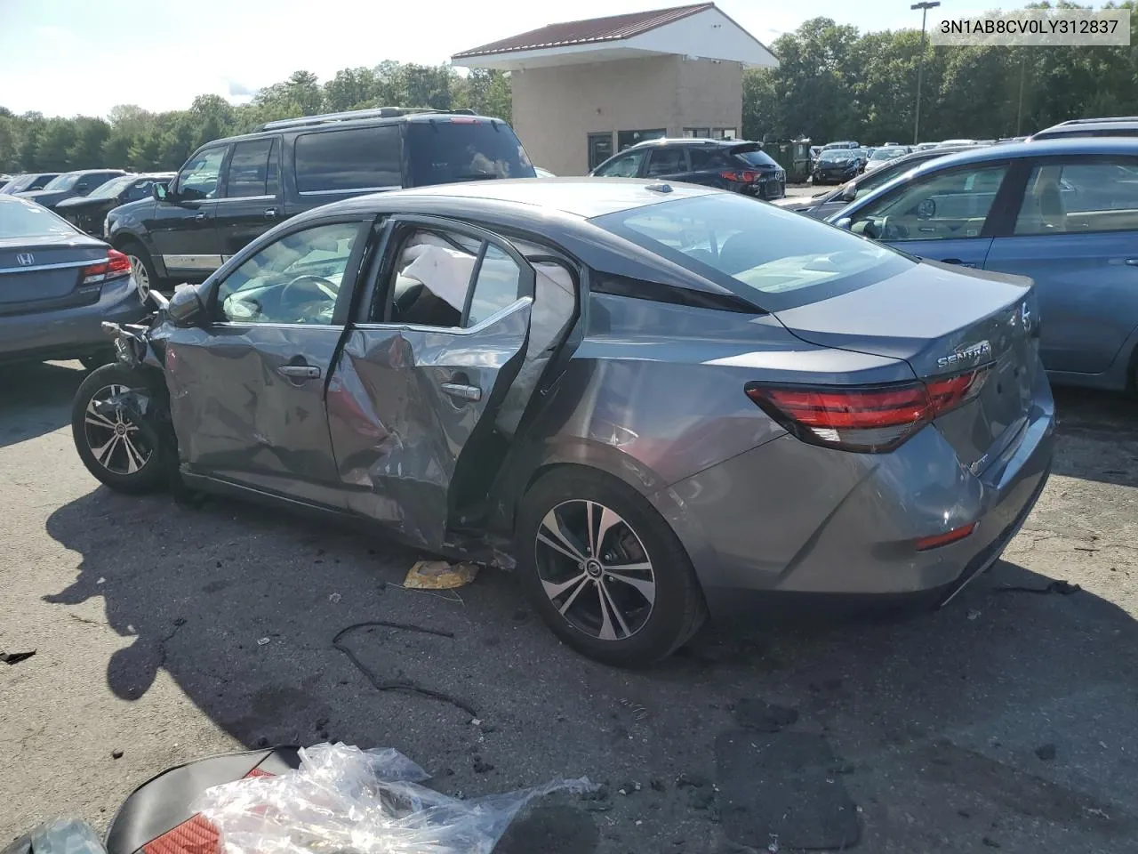 2020 Nissan Sentra Sv VIN: 3N1AB8CV0LY312837 Lot: 69342644