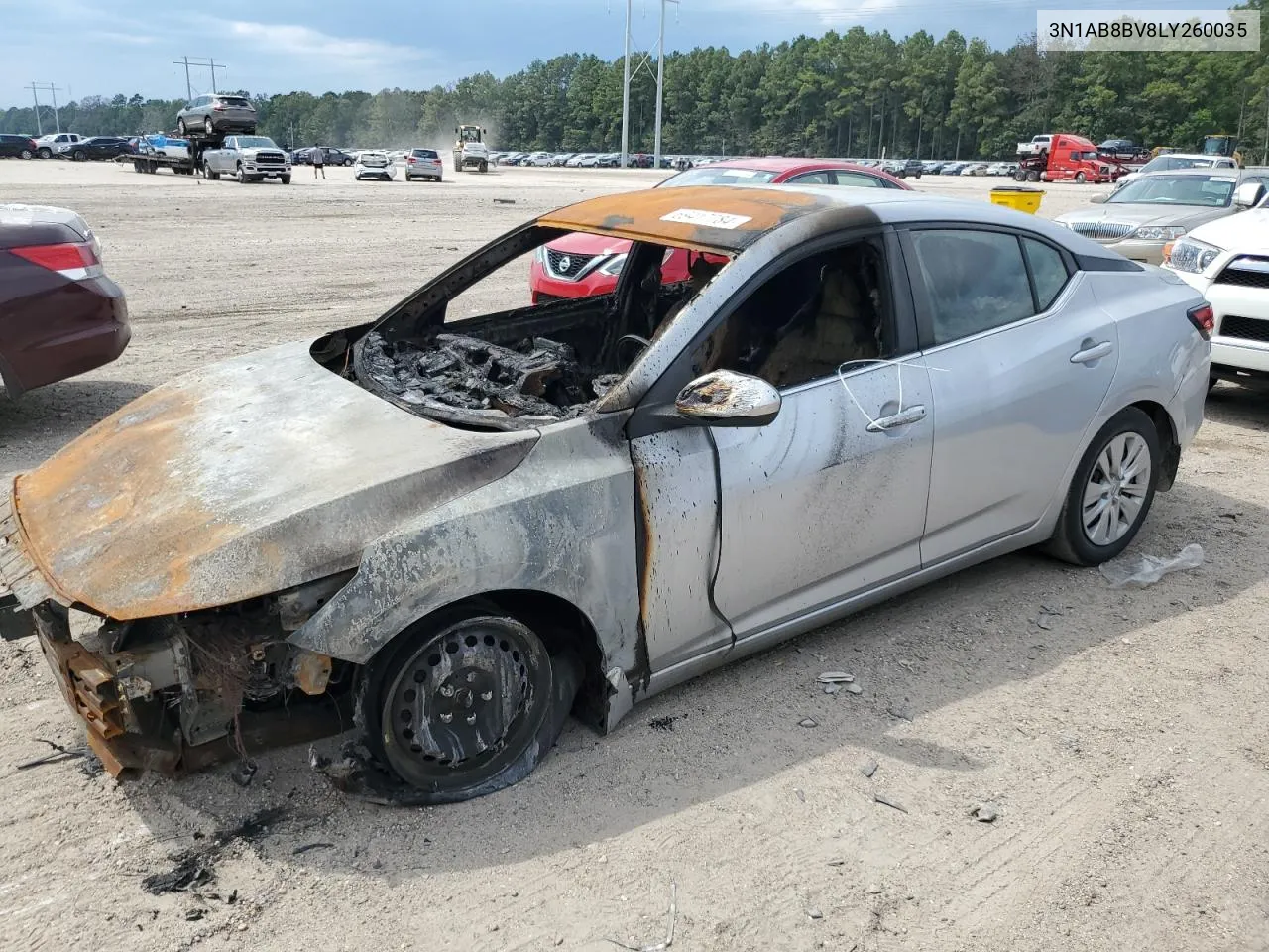 2020 Nissan Sentra S VIN: 3N1AB8BV8LY260035 Lot: 69417784