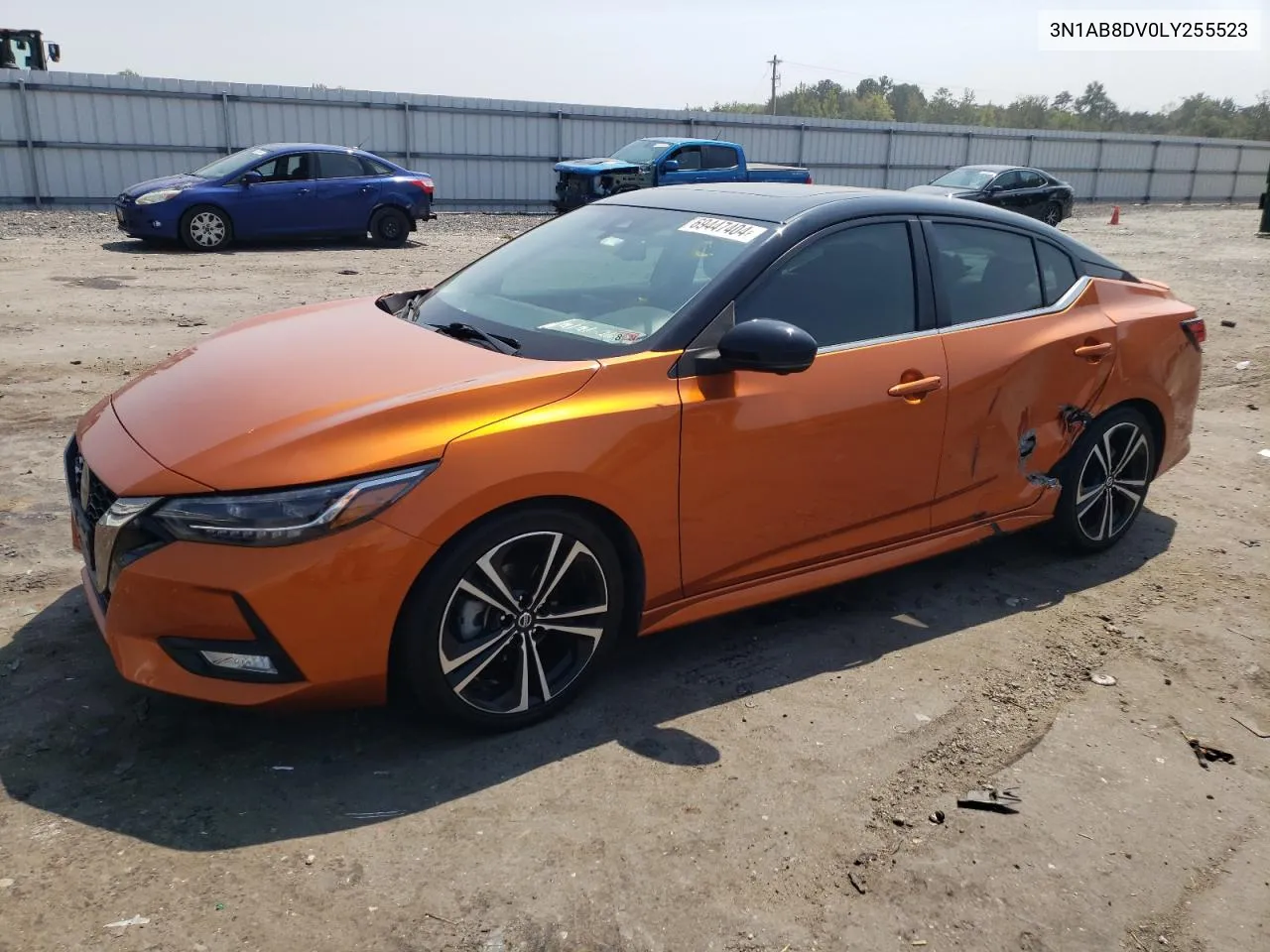 2020 Nissan Sentra Sr VIN: 3N1AB8DV0LY255523 Lot: 69447404