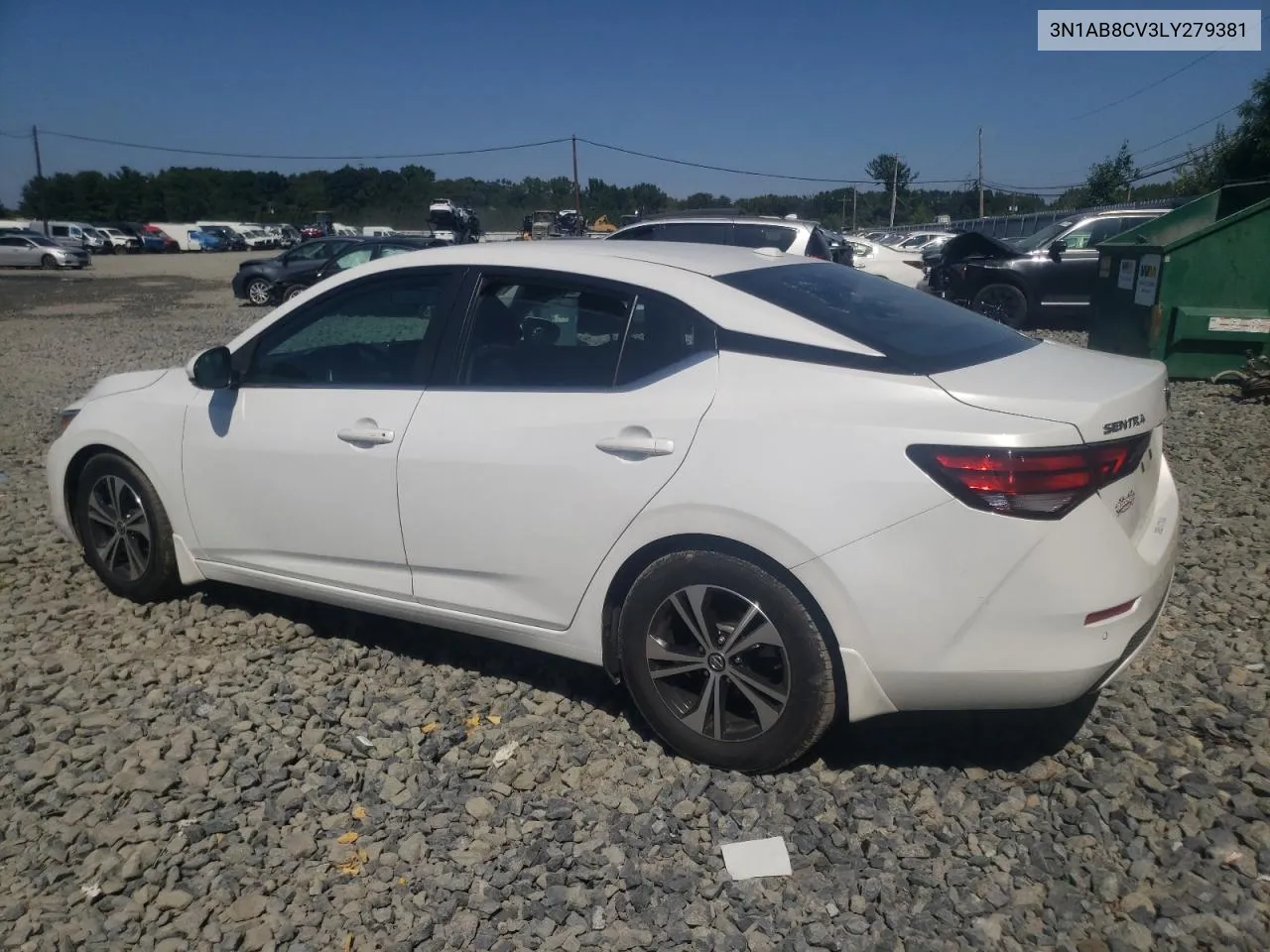 2020 Nissan Sentra Sv VIN: 3N1AB8CV3LY279381 Lot: 69450174