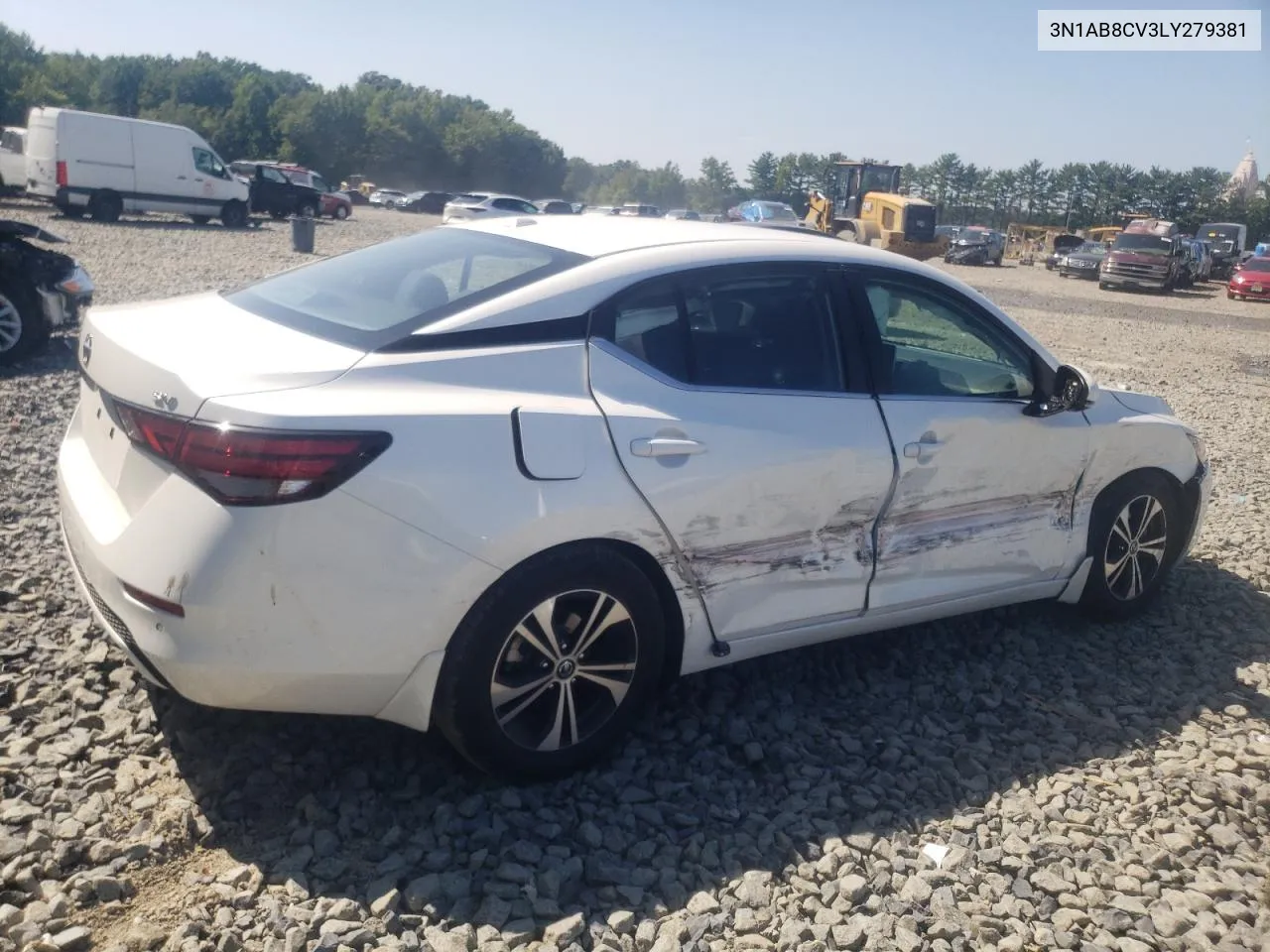 2020 Nissan Sentra Sv VIN: 3N1AB8CV3LY279381 Lot: 69450174