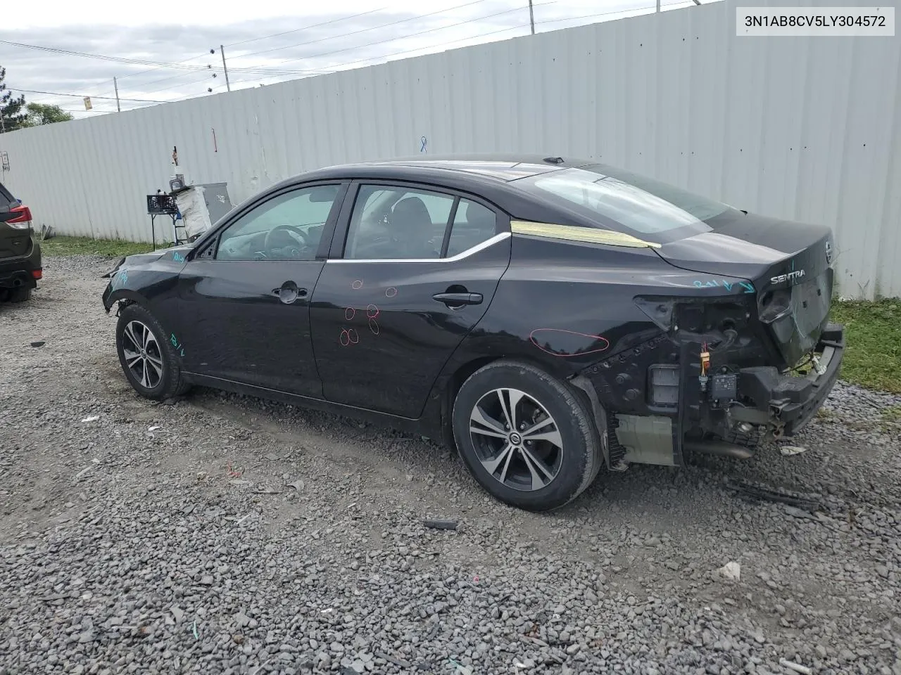 3N1AB8CV5LY304572 2020 Nissan Sentra Sv