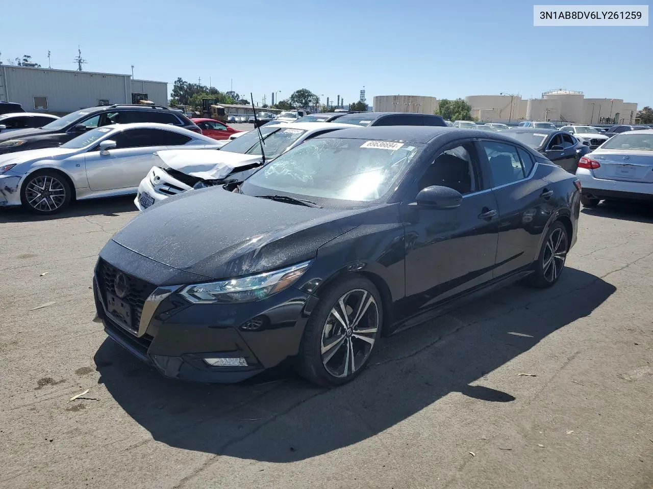 3N1AB8DV6LY261259 2020 Nissan Sentra Sr