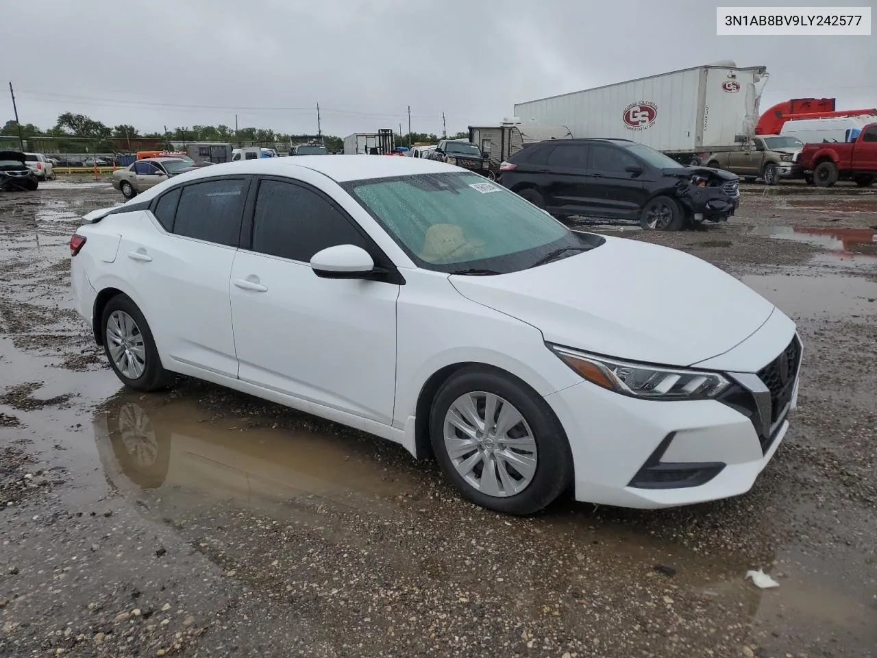 2020 Nissan Sentra S VIN: 3N1AB8BV9LY242577 Lot: 69642654