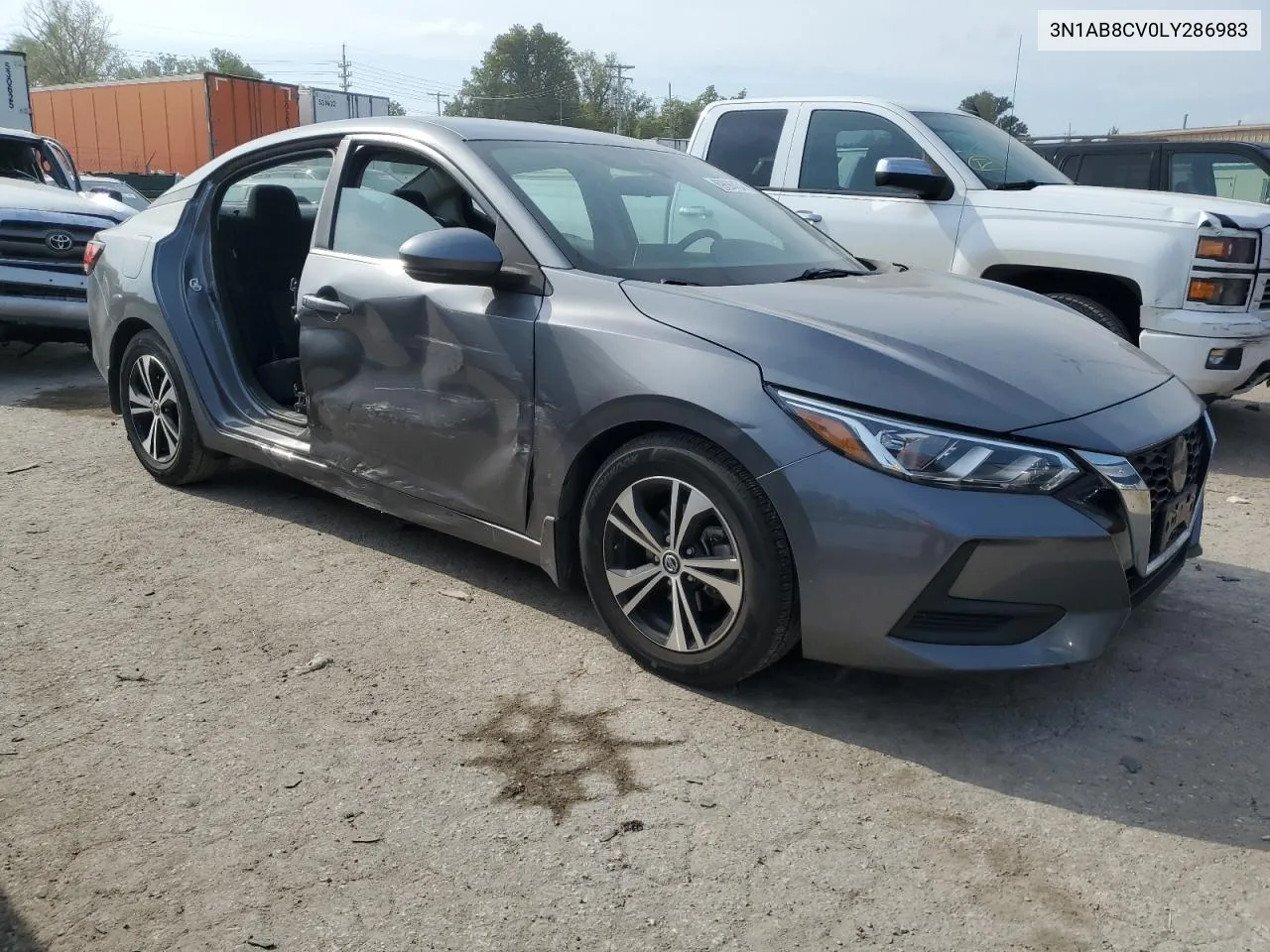 2020 Nissan Sentra Sv VIN: 3N1AB8CV0LY286983 Lot: 69696454