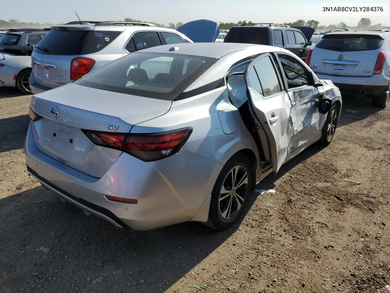 3N1AB8CV2LY284376 2020 Nissan Sentra Sv