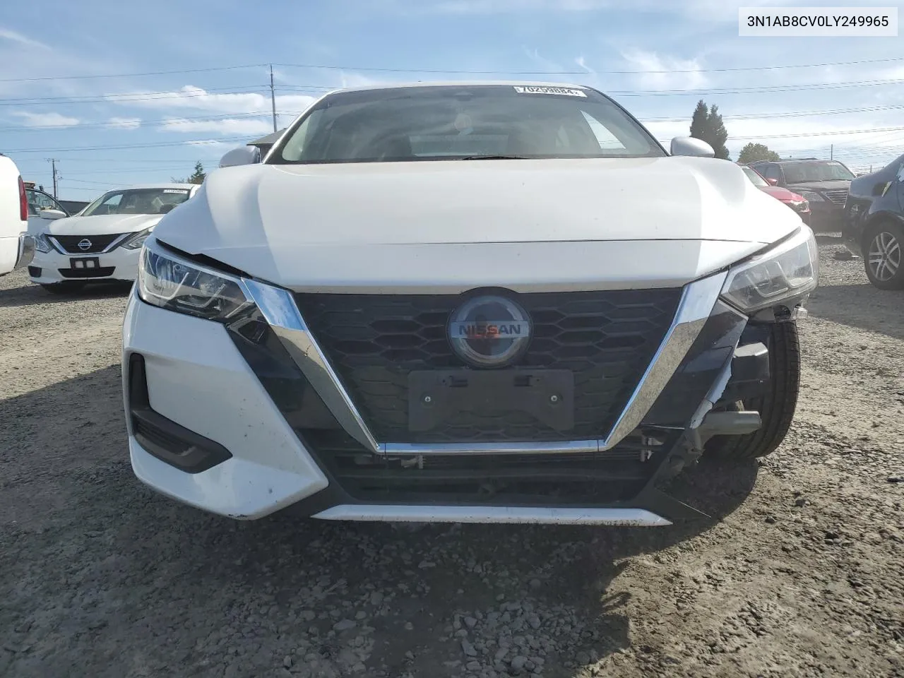 2020 Nissan Sentra Sv VIN: 3N1AB8CV0LY249965 Lot: 70259884