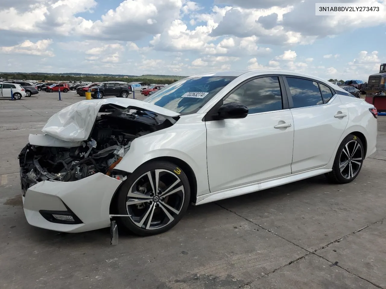 2020 Nissan Sentra Sr VIN: 3N1AB8DV2LY273473 Lot: 70263274