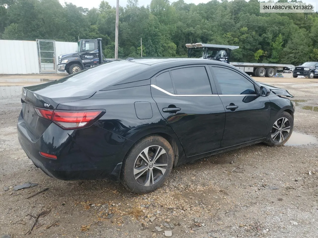 2020 Nissan Sentra Sv VIN: 3N1AB8CV9LY213823 Lot: 70383694