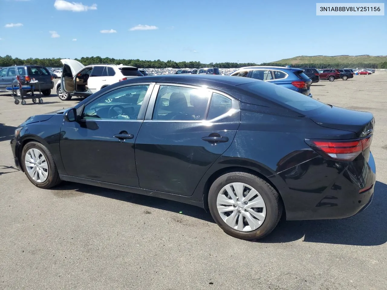 2020 Nissan Sentra S VIN: 3N1AB8BV8LY251156 Lot: 70398884