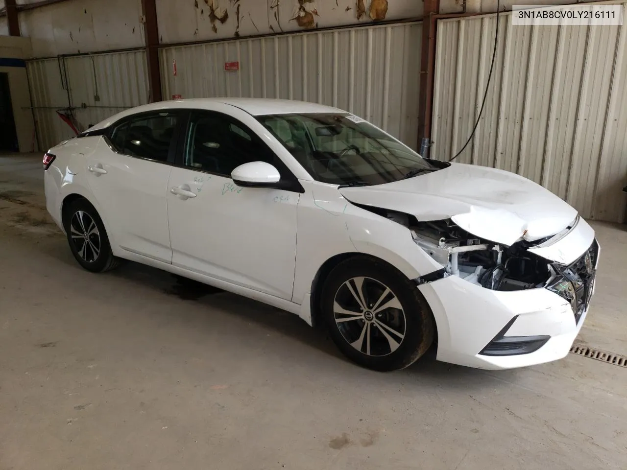 2020 Nissan Sentra Sv VIN: 3N1AB8CV0LY216111 Lot: 70502654