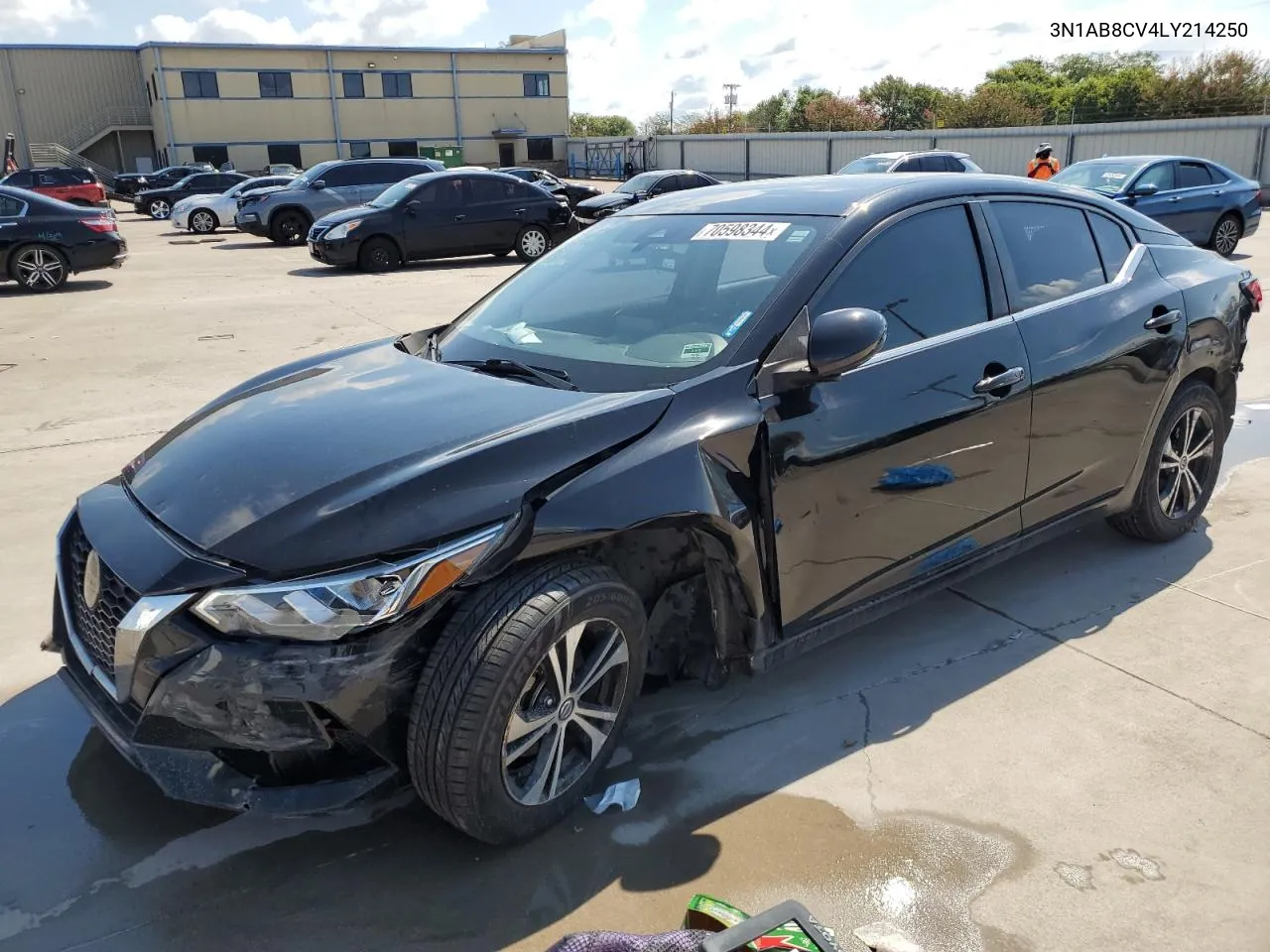 2020 Nissan Sentra Sv VIN: 3N1AB8CV4LY214250 Lot: 70598344