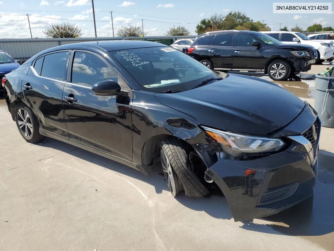 2020 Nissan Sentra Sv VIN: 3N1AB8CV4LY214250 Lot: 70598344