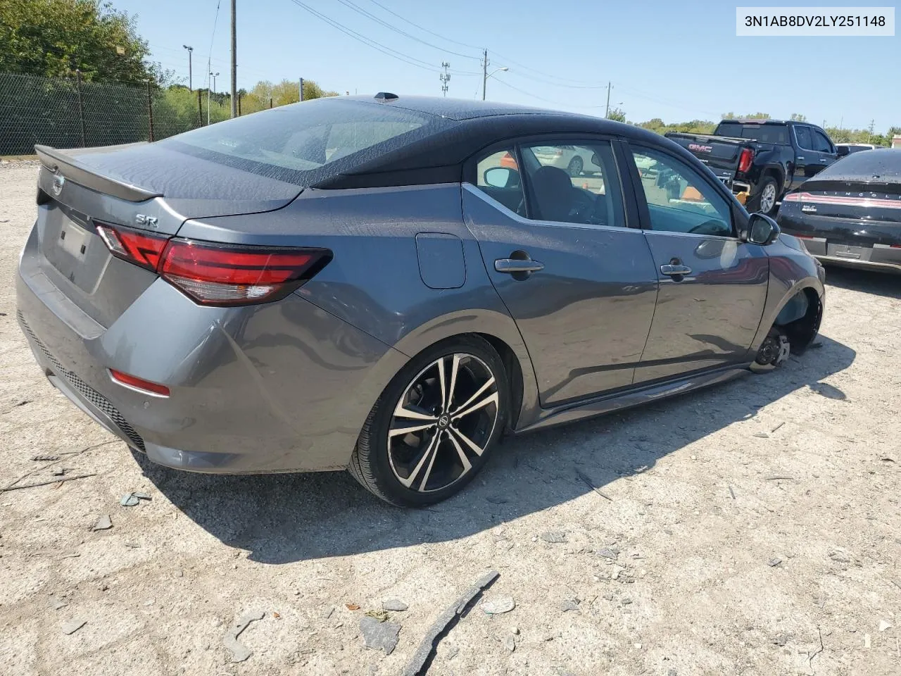 2020 Nissan Sentra Sr VIN: 3N1AB8DV2LY251148 Lot: 70687754