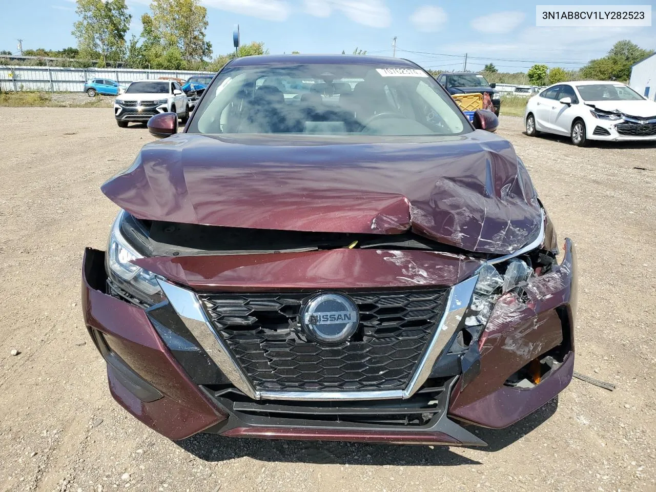 2020 Nissan Sentra Sv VIN: 3N1AB8CV1LY282523 Lot: 70762374