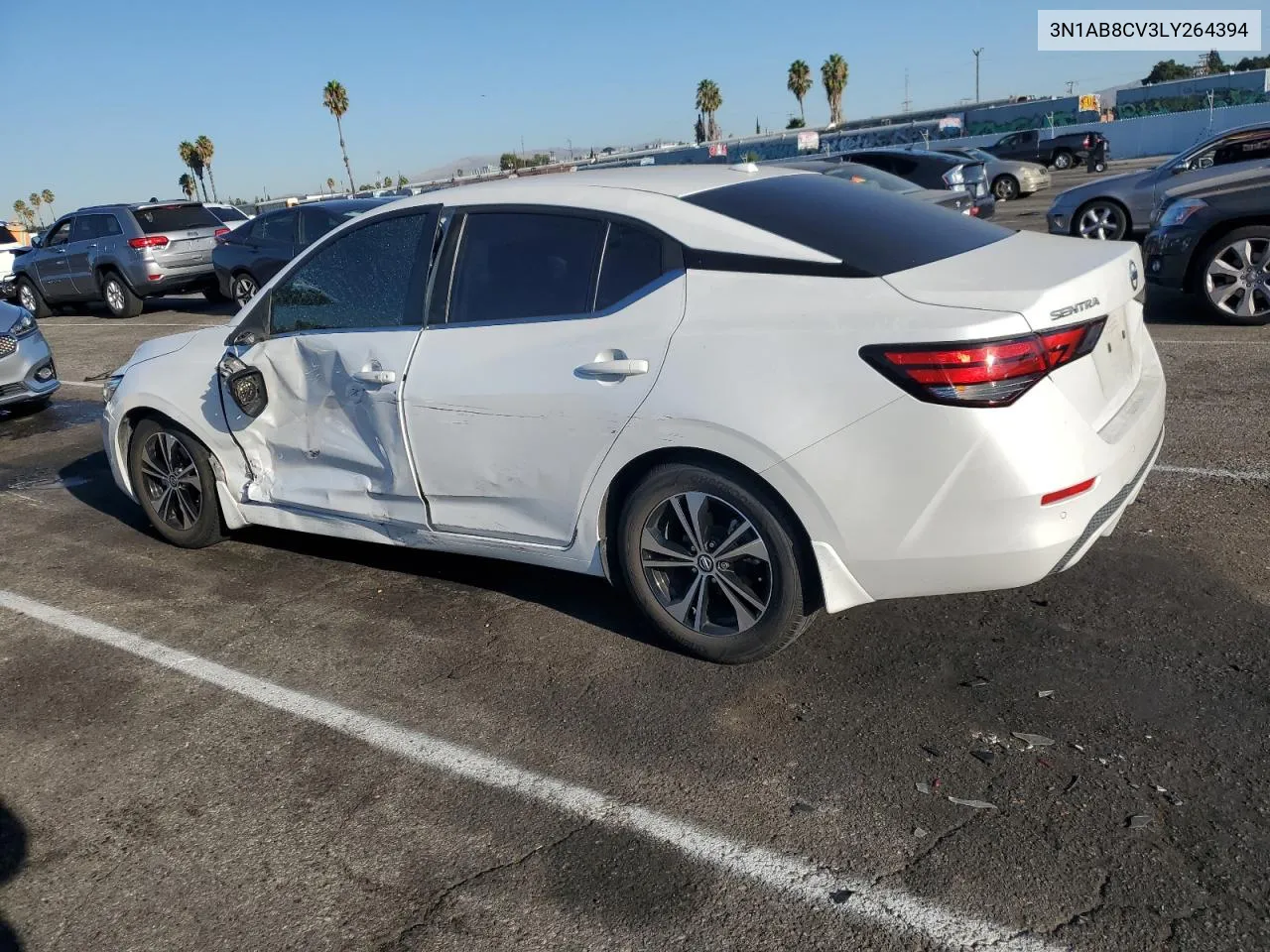 2020 Nissan Sentra Sv VIN: 3N1AB8CV3LY264394 Lot: 70821024