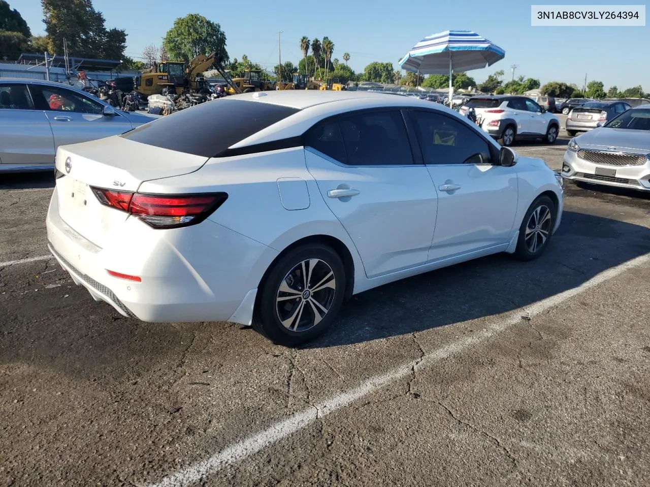 2020 Nissan Sentra Sv VIN: 3N1AB8CV3LY264394 Lot: 70821024