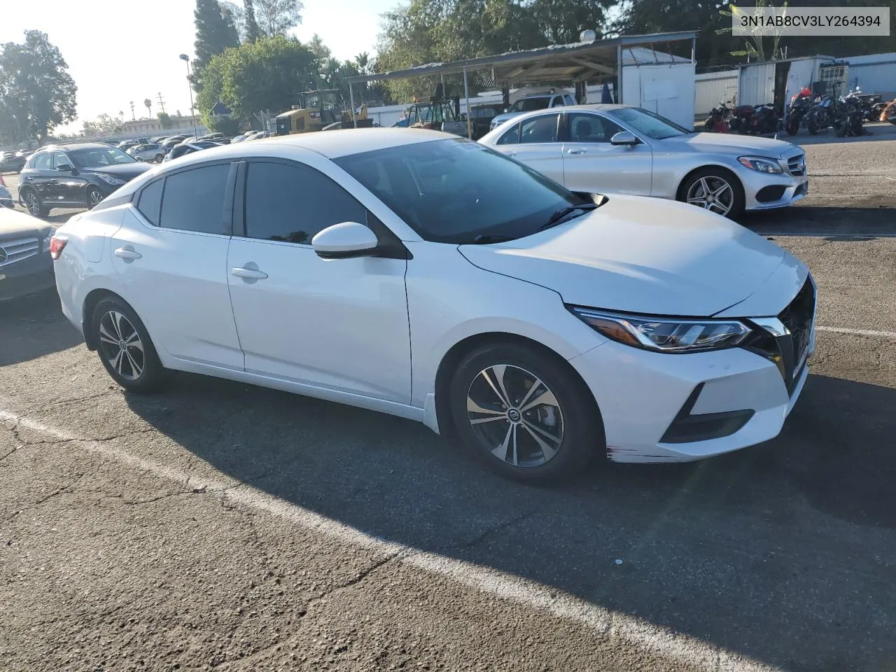 2020 Nissan Sentra Sv VIN: 3N1AB8CV3LY264394 Lot: 70821024