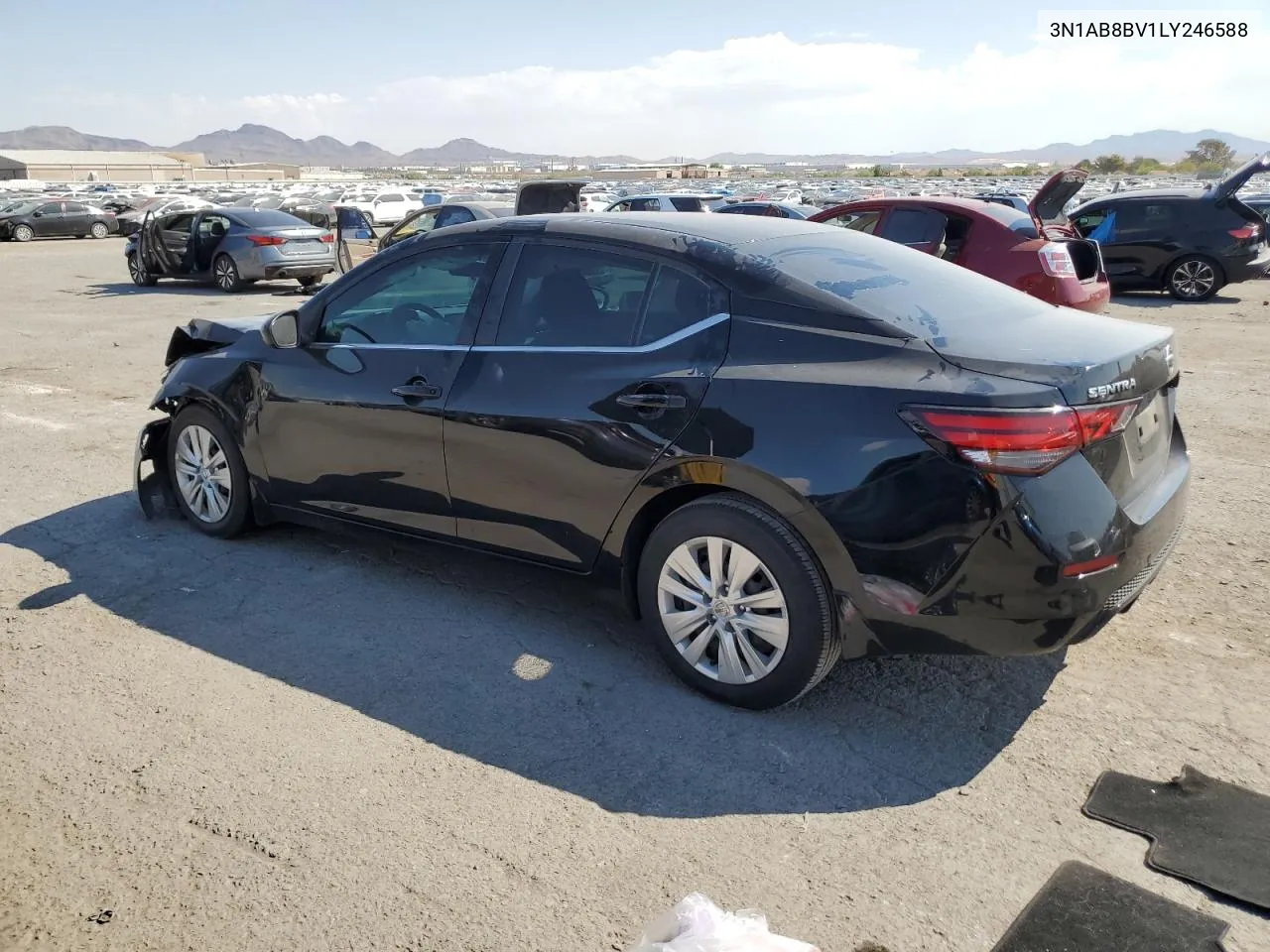 2020 Nissan Sentra S VIN: 3N1AB8BV1LY246588 Lot: 70843124