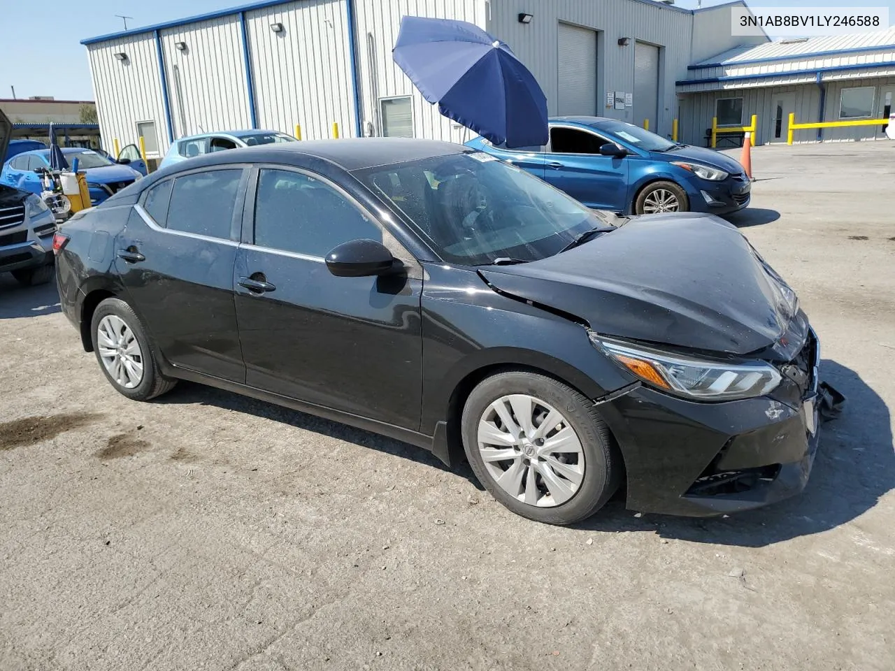 2020 Nissan Sentra S VIN: 3N1AB8BV1LY246588 Lot: 70843124