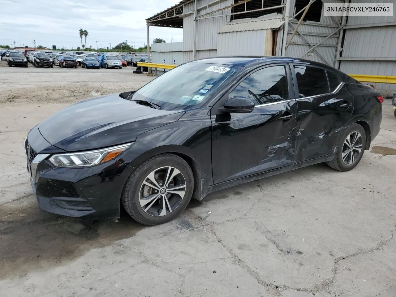 2020 Nissan Sentra Sv VIN: 3N1AB8CVXLY246765 Lot: 71004724