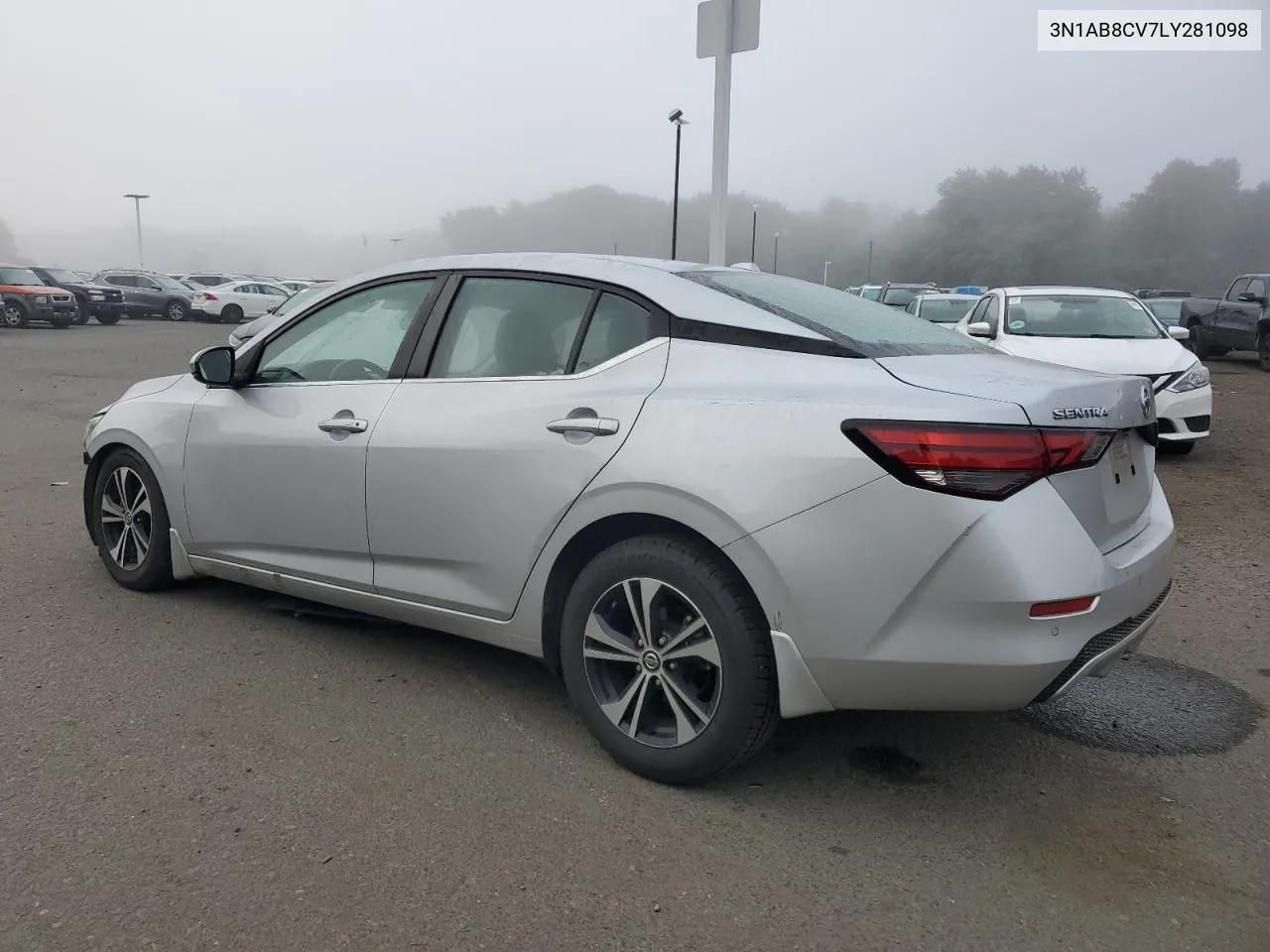 2020 Nissan Sentra Sv VIN: 3N1AB8CV7LY281098 Lot: 71006204