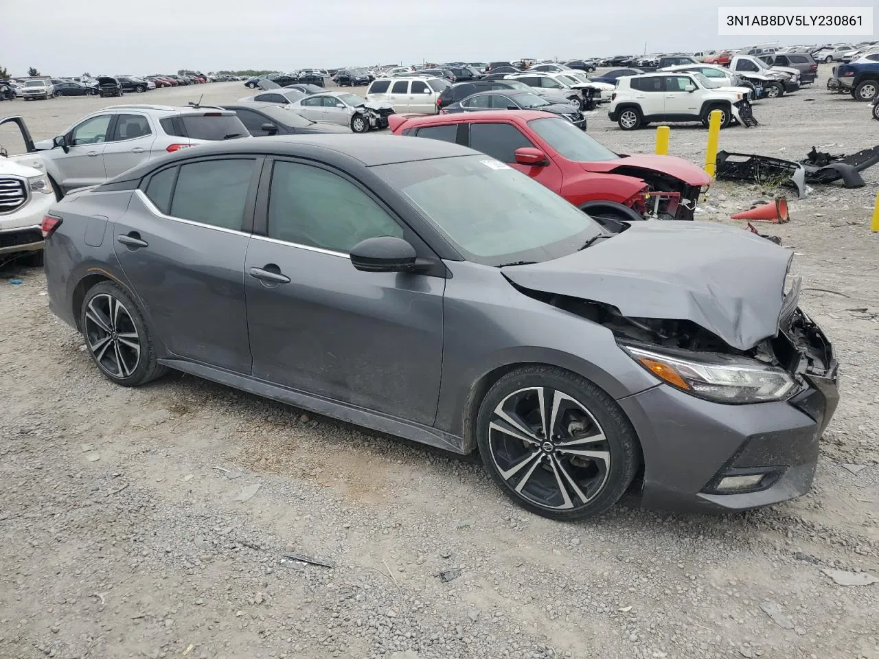 2020 Nissan Sentra Sr VIN: 3N1AB8DV5LY230861 Lot: 71088284