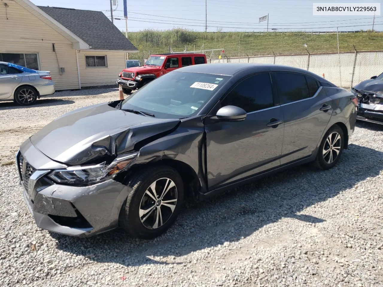 2020 Nissan Sentra Sv VIN: 3N1AB8CV1LY229563 Lot: 71109264