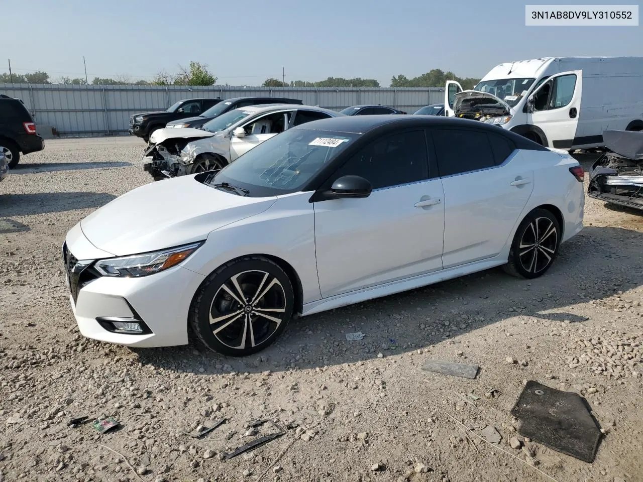 2020 Nissan Sentra Sr VIN: 3N1AB8DV9LY310552 Lot: 71112484