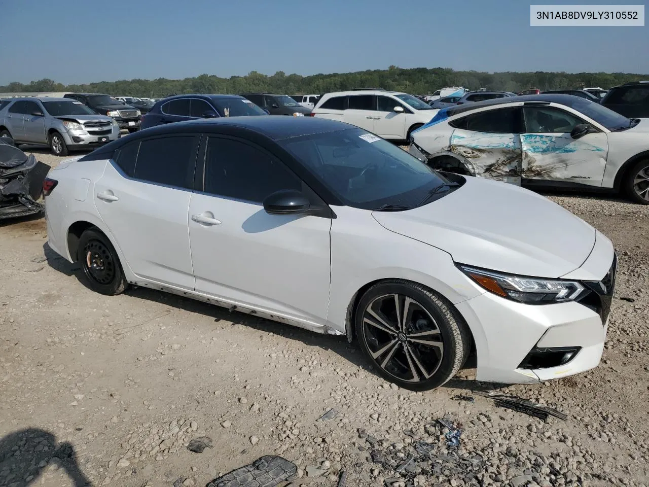 2020 Nissan Sentra Sr VIN: 3N1AB8DV9LY310552 Lot: 71112484