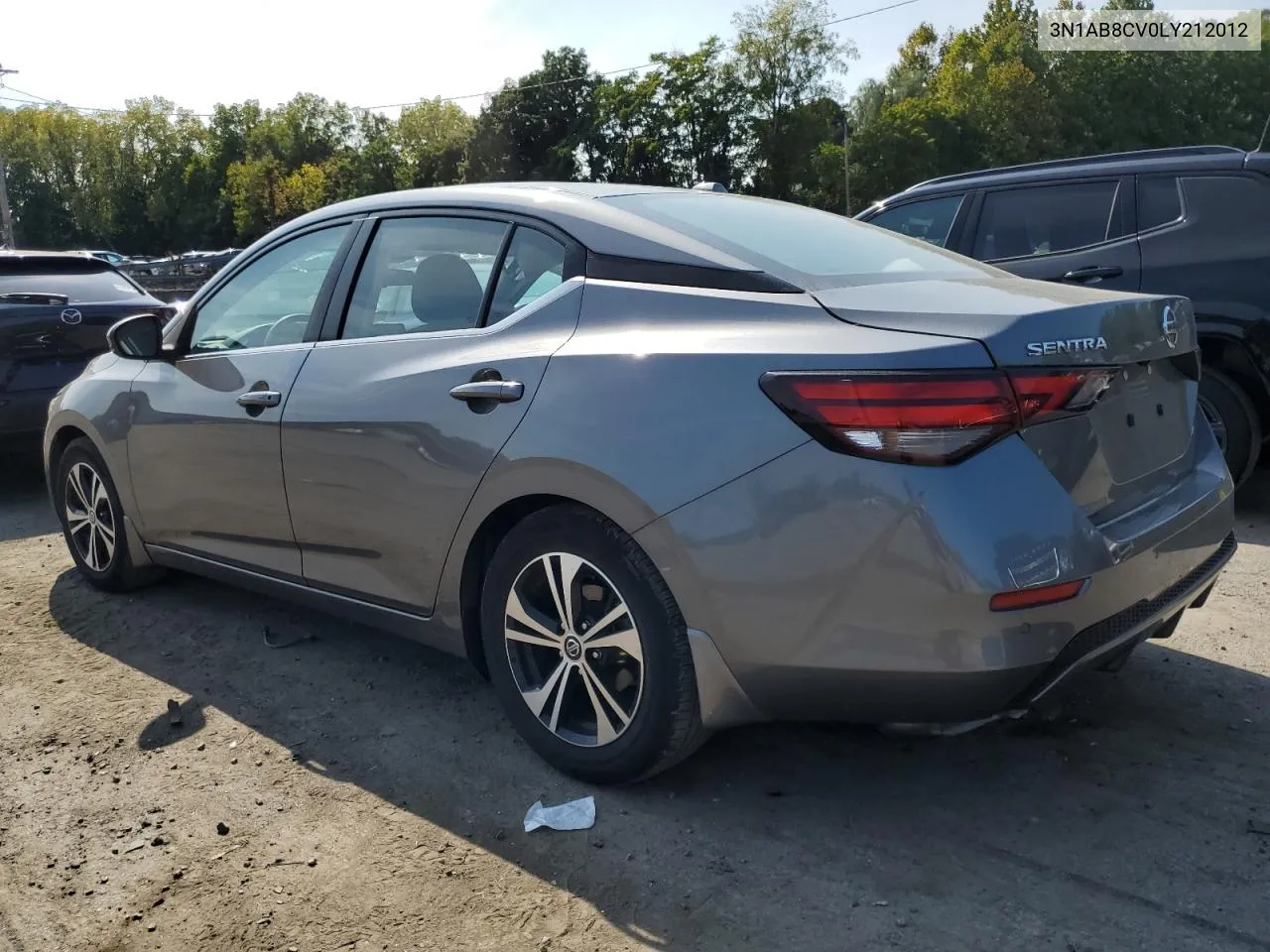 3N1AB8CV0LY212012 2020 Nissan Sentra Sv