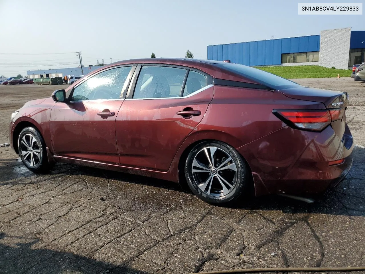 2020 Nissan Sentra Sv VIN: 3N1AB8CV4LY229833 Lot: 71224754